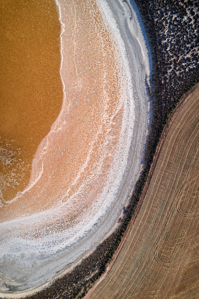 Pithara VII ©Johann Montet Fine Art Photography, aerial photography of a salt lake in Western Australia